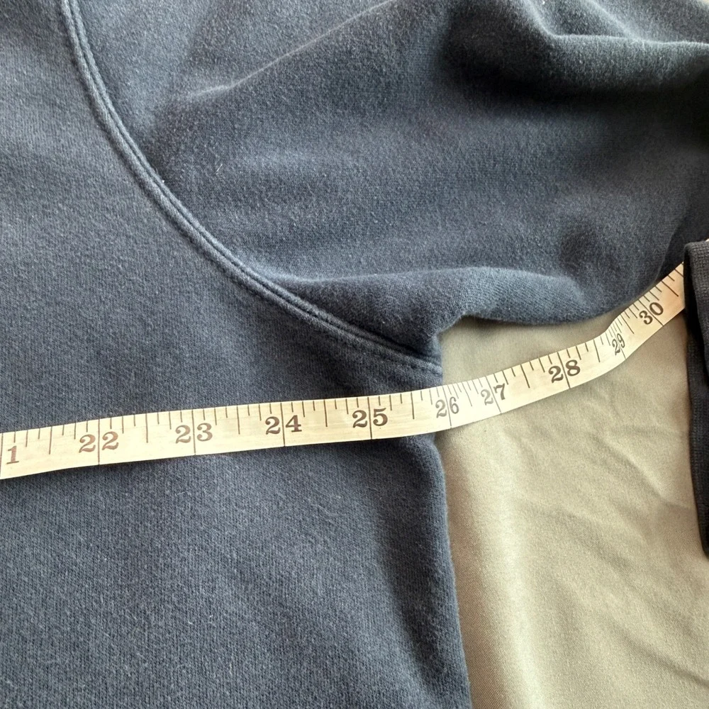 The North Face Pullover Hoodie Mens XL Navy Blue‎ Fleece Never Stop Exploring
